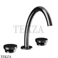 Gessi Origini MATERIC Смеситель для раковины с донным клапаном 66013-706, Black Metal PVD
