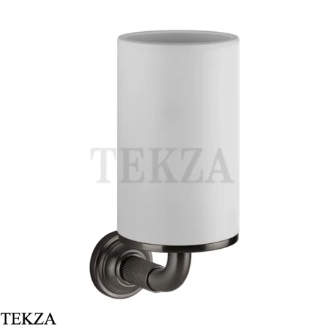 Gessi VENTI20 Стакан настенный белый 65407-707, Black Metal Brushed PVD