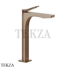Gessi RILIEVO Смеситель для раковины высокий, без донного клапана 59004-708, Copper Brushed