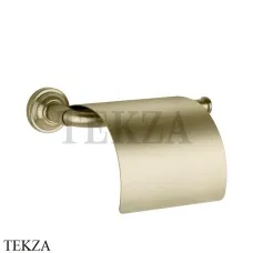 Gessi VENTI20 Держатель туалетной бумаги с крышкой 65449-727, Brushed Brass