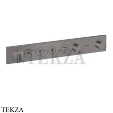 Axor ShowerSelect Термостат для 4 потребителей, внешняя часть 18357340, Brushed Black Chrome
