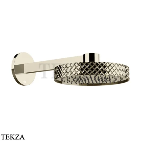 Gessi Pelle Tresse Верхняя лейка с кронштейном D30,5 см, 78149-720, Nickel PVD