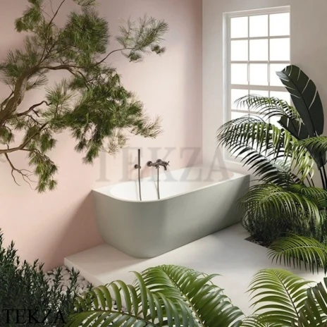 Gruppo Treesse Cora Ванна в угол пристенная акриловая 170x75 DX V057BODX, белый матовый