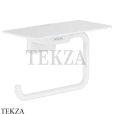 Hansgrohe AddStoris Держатель туалетной бумаги с полкой 41772700, белый матовый