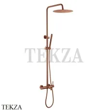 Boheme Uno Стойка для душа со смесителем, верхний душ латунь Uno 468-BRB, brushed bronze