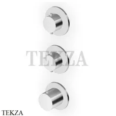 Zucchetti Helm Термостат для душа на 2 потока, внешняя часть ZHE802.X, нержавеющая сталь brushed