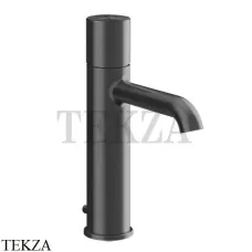 Gessi Habito UNITO Смеситель для раковины средний, с донным клапаном 70005-707, Black Metal Brushed