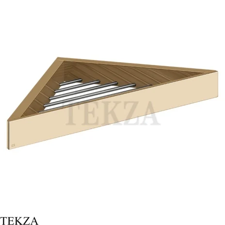 Gessi Rettangolo Угловая решетка-полка в душевую зону 20861-735, Warm Bronze PVD