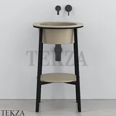 CIELO CATINO TONDO Консоль с керамической раковиной, Avena-черный