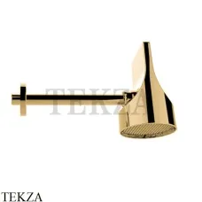 Bossini  APICE-SPOT Верхний душ с настенным кронштейном HH1000.043, Золото Satined