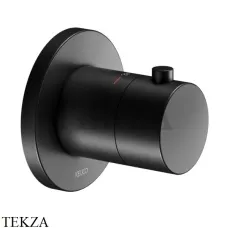 Keuco IXMO Термостат для душа, внешняя часть, круг 59553370001, черный матовый