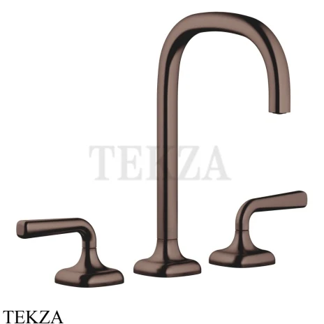 Dornbracht COYA Смеситель для раковины 3 отв. 165, с донным клапаном 20713414-43, Dark Bronze сатинированный