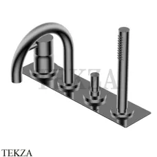 Ritmonio Diametro35 S Смеситель для ванны с гарнитуром PR52EG102 F31, Frosted Black Chrome