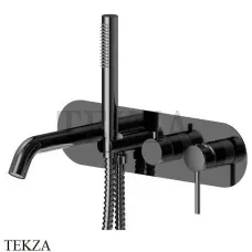 Newform XT Смеситель для ванны с гарнитуром, внешняя часть 4272E.58.063, PVD Gun metal