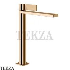 Gessi Inverso RIGATO Смеситель для раковины высокий, с донным клапаном 73553-735, Warm Bronze