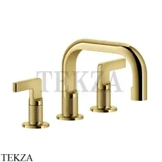 Gessi INCISO Смеситель для раковины, с донным клапаном 58011-246, Gold PVD