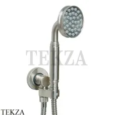 Bossini LIBERTY Комплект ручного душа на поворотном держателе C17001.094, никель Brushed
