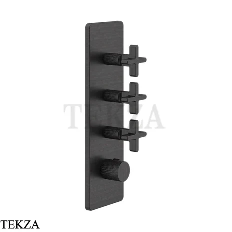 Gessi INCISO WELLNESS Термостат 3 выхода, внешняя часть 58226-187, Aged Bronze