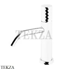 FIMA Carlo Frattini Spillo TECH X Смеситель для раковины, с донным клапаном F3031TXSXBS, белый матовый