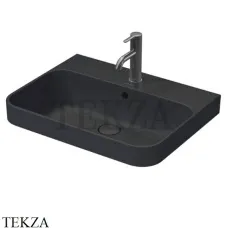 Duravit Happy D.2 Plus Раковина на мебель шлифованная, с переливом, антрацит 2360601300, белый глянец