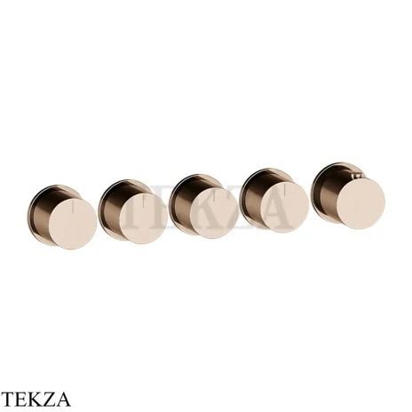Gessi Habito Bath-shower Термостат на 4 потока, внешняя часть 63438-030, Copper PVD