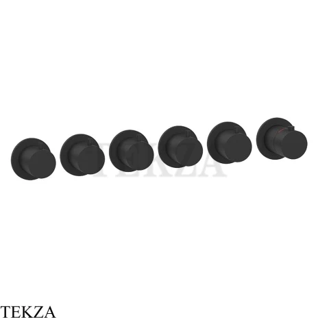 Gessi 316 SHOWER Термостат для душа на 5 выходов, внешняя часть 54340-299, Black XL