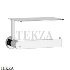 Gessi Emporio Держатель туалетной бумаги с полочкой 38855-031, хром глянец
