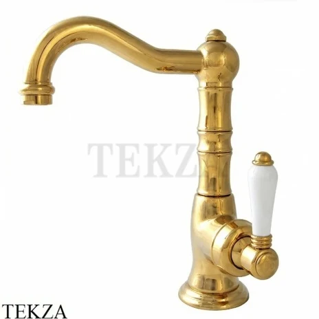 Nicolazzi Cinquanta Смеситель для раковины без гарнитура P.Mont Blanc, 3458TCGB76C, золото глянец