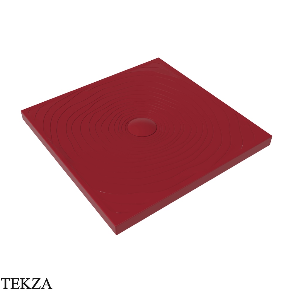 Flaminia Water Drop душевой поддон 80×80×5,5 см, красный Rosso Rubens матовый