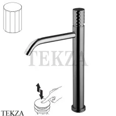 FIMA Carlo Frattini Spillo TECH V Смеситель для раковины, с донным клапаном F3031T/HXSVCN, Black chrome