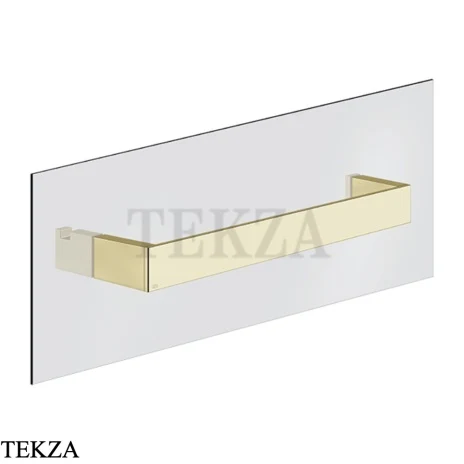 Gessi Rettangolo Полотенцедержатель для крепления на стекло, 30 см 20961-710, Brass PVD