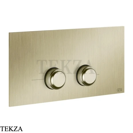 Gessi VENTI20 Клавиша смыва для инсталляции Viega Prevista 54661-727, Brushed Brass PVD