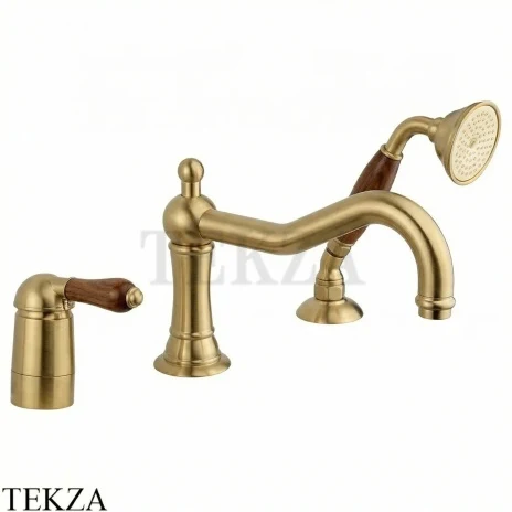 Nicolazzi Cinquanta Смеситель на борт ванны Forest, 3449OS77, Brushed brass