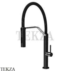 FIMA Carlo Frattini Смеситель для кухни с лейкой Flexi F7047/1NS, черный матовый