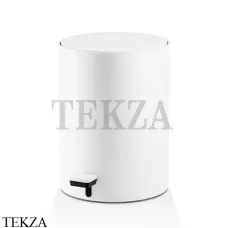 Decor Walther TE 50 Ведро для мусора круглое, крышка softclose 0613650, белый матовый