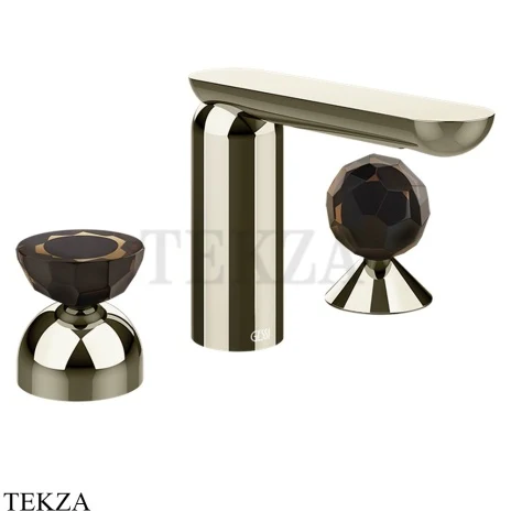 Gessi Perle Смеситель для раковины на 3 отв., без гарнитура 74828-720, никель глянец
