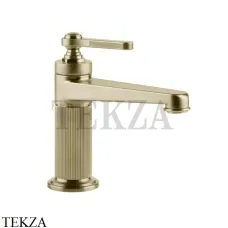 Gessi VENTI20 Смеситель для раковины, с донным клапаном 65001-727, Brushed Brass