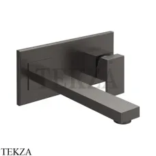 Gessi Rettangolo Смеситель для раковины на планке длинный, внешняя часть 44838-707, Black Metal Brushed