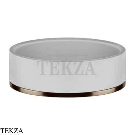 Gessi INCISO accessories Мыльница настольная, белый 58525-761, Coffee Bronze Br. PVD