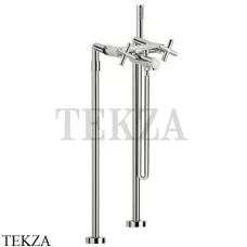 FIMA Carlo Frattini Maxima Смеситель для ванны напольный F5304/4SN, Brushed nickel