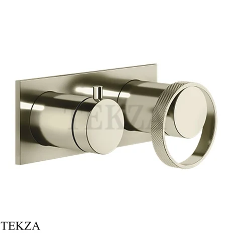 Gessi ANELLO Смеситель для душа с переключателем 2 потока 63379-720, Nickel PVD