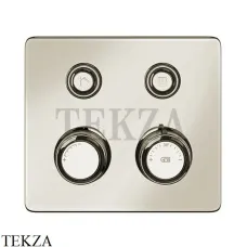 Gessi VENTI20 Термостатический смеситель на 2 потока, внешняя часть 65232-720, Nickel PVD