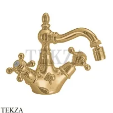 FIMA Carlo Frattini ELIZABETH Смеситель для биде, с донным клапаном F5092OS, Brushed gold