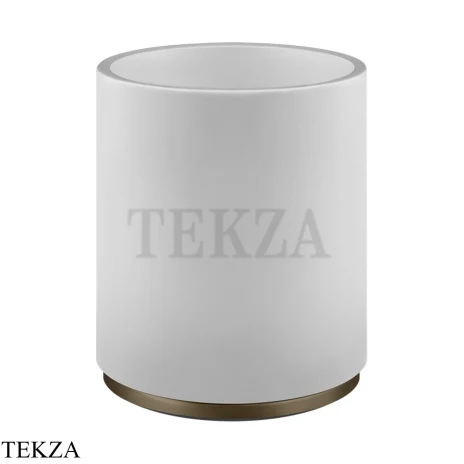Gessi ANELLO Корзина для мусора, композит белый 45590-761, Coffee Bronze Br. PVD