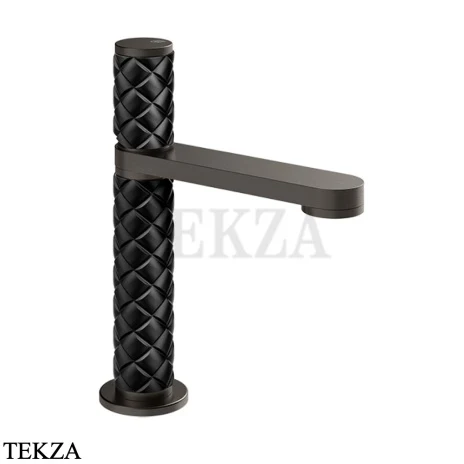 Gessi Pelle Tresse Смеситель для раковины, без сливного гарнитура 78202-440, Nero/ Black Metal Br. PVD
