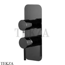 FIMA Carlo Frattini Maxima Смеситель для душа 2-3 потока F5309X6NS, черный матовый FIMA Carlo Frattini Maxima Смеситель для душа 2-3 потока F5309X6NS, черный матовый