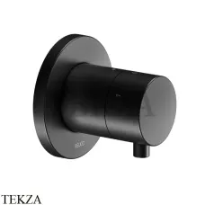 Keuco IXMO Comfort Вентиль запорный, 3 потока, круг, внешняя часть 59549371001, черный матовый