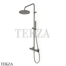 Zucchetti Pan Душевая колонна с термостатом и гарнитуром ZT7788.C50, metal black
