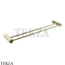 Gessi RILIEVO Держатель для банного полотенца двойной 59405-727, Brushed Brass Gessi RILIEVO Держатель для банного полотенца двойной 59405-727, Brushed Brass