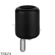 Gessi Goccia Стакан настенный, черная керамика 38008-147, Chrome Brushed Gessi Goccia Стакан настенный, черная керамика 38008-147, Chrome Brushed
